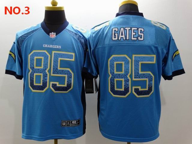 Men's Los Angeles Chargers #85 Antonio Gates Jersey NO.3;